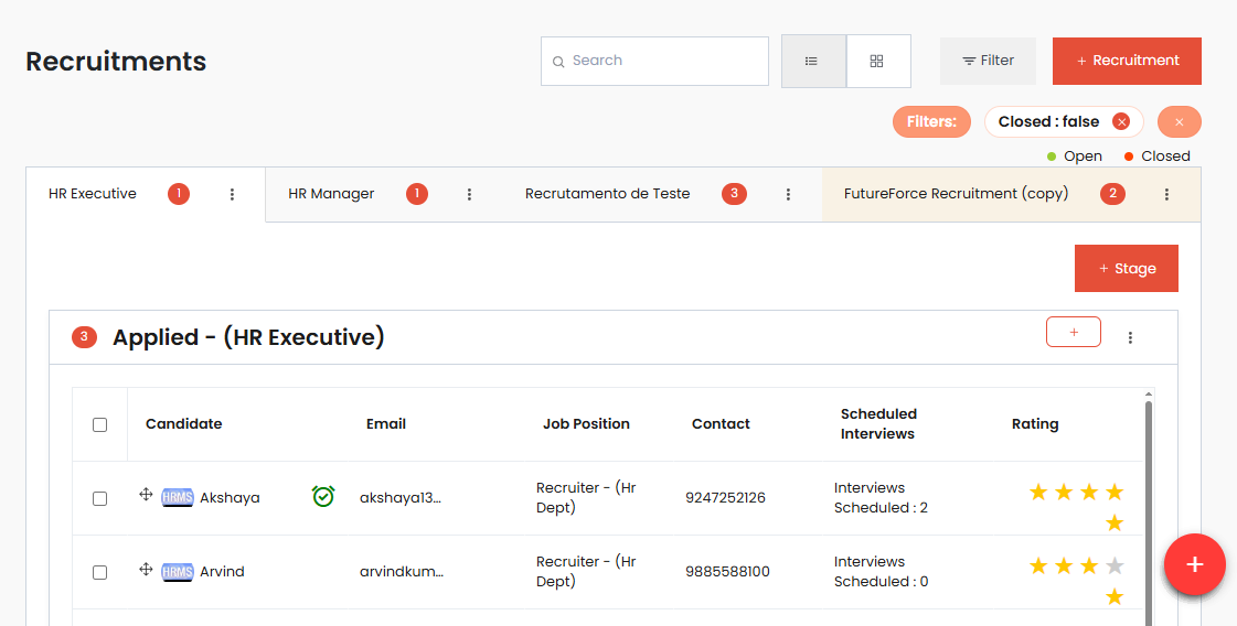 Recruitment Pipeline